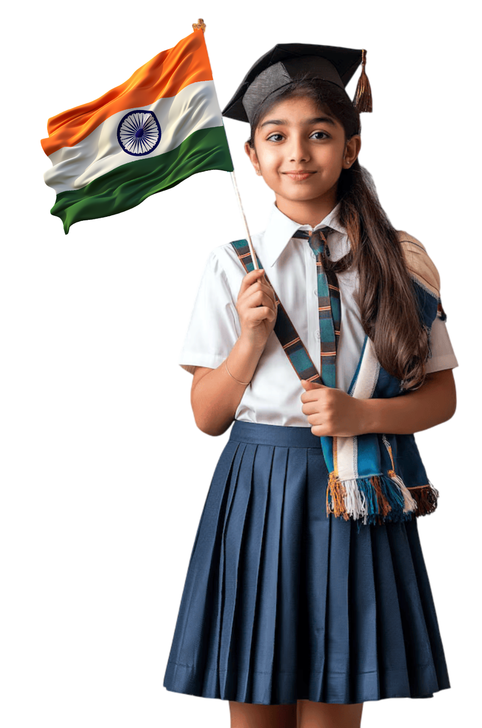 Children Painting Indian Flag